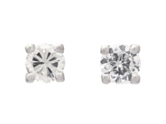 Jewellery - SOLITAIRE EARRINGS, 18K white gold - View 1