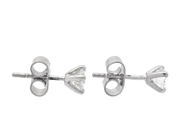 Jewellery - SOLITAIRE EARRINGS, 18K white gold - View 2