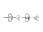 Jewellery - SOLITAIRE EARRINGS, 18K white gold - View 2