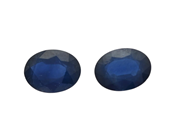 Gemstones, SAPPHIRES, 2 pcs oval cut, in auction: Lilla jewellery – Tuesday 2 December 2025