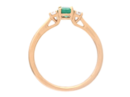 Jewellery - THREE STONE RING, 18K gold - View 2