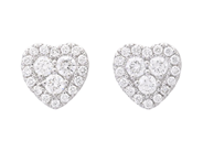 Jewellery - EARRINGS, 18K white gold - View 1