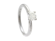 Jewellery, SOLITAIRE RING, 18K white gold, in auction: Christmas – Saturday 13 December
