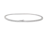 Jewellery - TENNIS BRACELET, 18K white gold - View 2