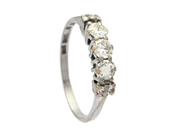 Jewellery, RING, 18K white gold, in auction: Lilla jewellery – Tuesday 2 December