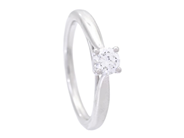 Jewellery - SOLITAIRE RING, 18K white gold - View 1
