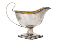 Silverware, JOHAN MALMSTEDT, sauceboat, in auction: Christmas – Saturday 13 December