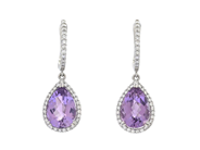 Jewellery, EARRINGS, 18K white gold, in auction: Christmas – Saturday 13 December