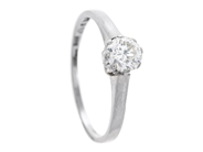 Jewellery, SOLITAIRE RING, 18K white gold, in auction: Lilla jewellery – Tuesday 16 December 2025