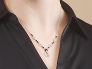 Jewellery - NECKLACE, 18K white gold - View 3