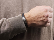 Jewellery - BRACELET, 18K white gold/rubber - View 3