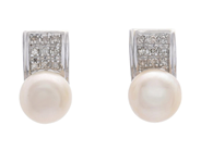 Jewellery, PEARL EARRINGS, 14K white gold, in auction: Lilla jewellery – Tuesday 16 December 2025