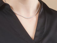 Jewellery - NECKLACE, 18K white gold - View 4