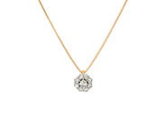 Jewellery - PENDANT WITH CHAIN, 18K gold/platinum - View 1