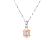 Jewellery - PENDANT/CHAIN, 18K white gold/rose gold - View 1