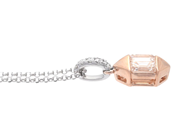 Jewellery - PENDANT/CHAIN, 18K white gold/rose gold - View 2