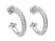 Jewellery - EARRINGS, 18K white gold - View 1