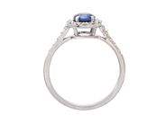 Jewellery - CLUSTER RING, 18K white gold - View 2