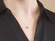 Jewellery - PENDANT/CHAIN, 18K white gold - View 3