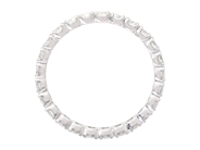 Jewellery - FULL ETERNITY RING, 18K white gold 25 brilliant cut diamonds 1,38 ctw - View 2