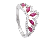 Jewellery - RING, 18K white gold - View 1