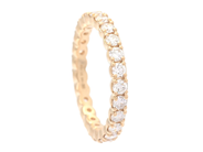 Jewellery - FULL ETERNITY RING, 18K gold with 25 brilliant cut diamonds approx. 1,10 ctw - View 1