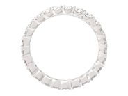 Jewellery - FULL ETERNITY RING, 18K white gold with 25 brilliant cut diamonds approx. 1,11 ctw - View 2