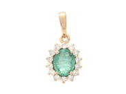 Jewellery - CLUSTER-PENDANT, 18K gold - View 1