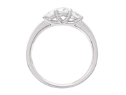 Jewellery - THREE STONE RING, 18K white gold 3 brilliant cut diamonds 0,48 ctw - View 2