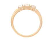 Jewellery - THREE STONE RING, 18K gold with 3 brilliant cut diamonds 0,51 ctw - View 2