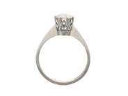 Jewellery - SOLITAIRE RING, 18K white gold - View 2