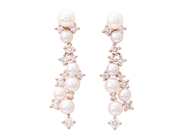 Jewellery - PEARL EARRINGS, 18K rose gold - View 1