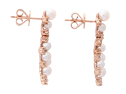 Jewellery - PEARL EARRINGS, 18K rose gold - View 2
