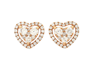 Jewellery - EARRINGS, hearts,18K rose gold - View 1