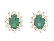 Jewellery - CLUSTER-EARRINGS, 18K gold - View 1
