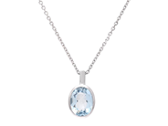 Jewellery - PENDANT/CHAIN, 18K white gold - View 1