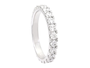 Jewellery - FULL ETERNITY RING, 18K white gold - View 1