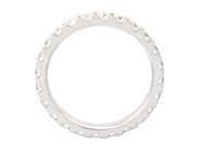 Jewellery - FULL ETERNITY RING, 18K white gold - View 2
