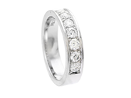 Jewellery - ETERNITY RING, 18K white gold - View 1