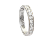 Jewellery - ETERNITY RING, 18K white gold - View 1