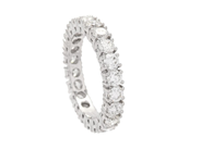 Jewellery, FULL ETERNITY RING, 18K white gold, in auction: Christmas – Saturday 13 December