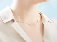 Jewellery - NECKLACE, 18K gold with 7 items baroque freshwater pearls pearls approx. 6 x 4,5 mm - View 2