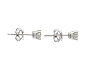 Jewellery - SOLITAIRE EARRINGS, 18K white gold - View 2
