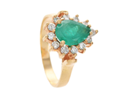 Jewellery, CLUSTER RING, 18K gold, in auction: Christmas – Saturday 13 December