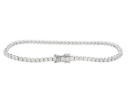 Jewellery - TENNIS BRACELET, 18K white gold - View 2