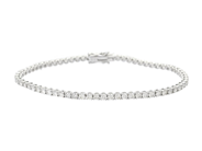 Jewellery, TENNIS BRACELET, 18K white gold, in auction: Christmas – Saturday 13 December