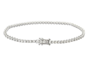 Jewellery - TENNIS BRACELET, 18K white gold - View 2