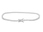 Jewellery - TENNIS BRACELET, 18K white gold - View 2