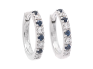 Jewellery - HOOP EARRINGS, 18K white gold - View 1