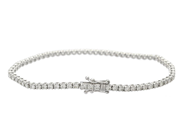 Jewellery - TENNIS BRACELET, 18K white gold - View 2